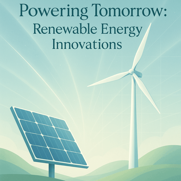Powering Tomorrow: How Renewable Energy Innovations Are Shaping the Future of the Energy Industry